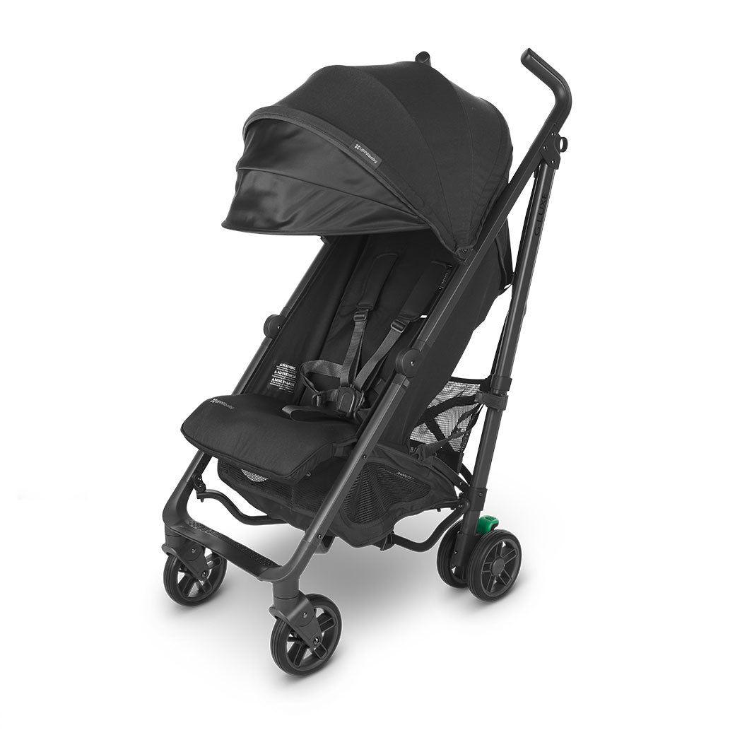 UPPAbaby G-Luxe Stroller with canopy down in --Color_Jake
