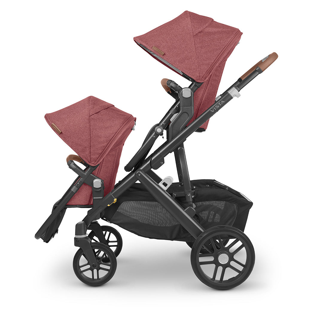 The right side of the UPPAbaby Vista V2 Twin Stroller in -- Color_Lucy