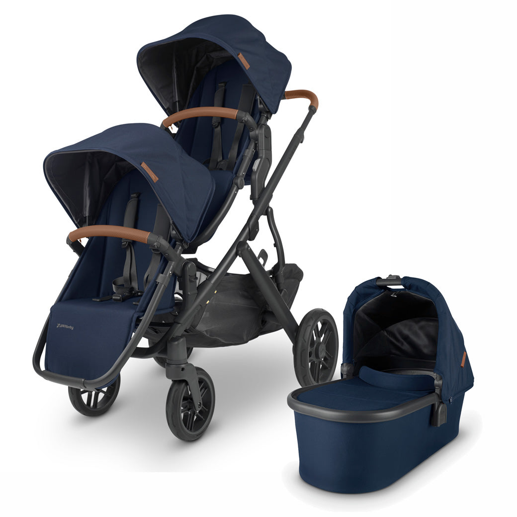 UPPAbaby Vista V2 Double Stroller with the bassinet in -- Color_Noa