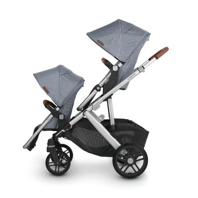 The right side of the UPPAbaby Vista V2 Twin Stroller in -- Color_Gregory