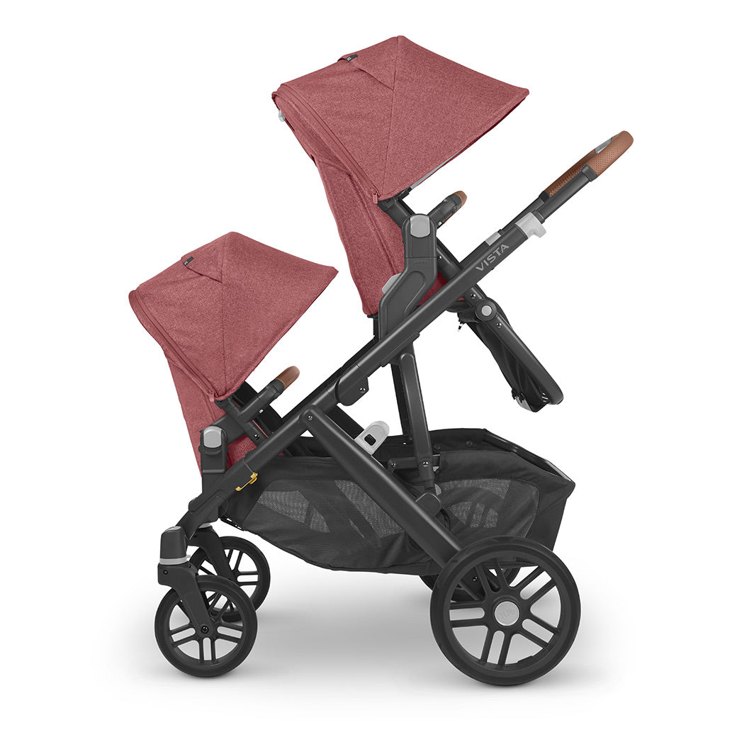 The left side of the UPPAbaby Vista V2 Twin Stroller in -- Color_Lucy
