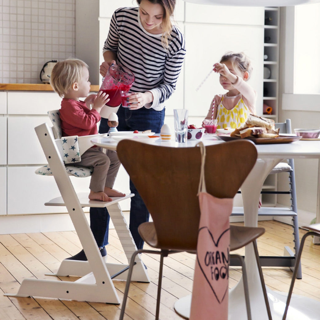 Stokke Tripp Trapp White Wood Baby & Toddler High Chair + Reviews